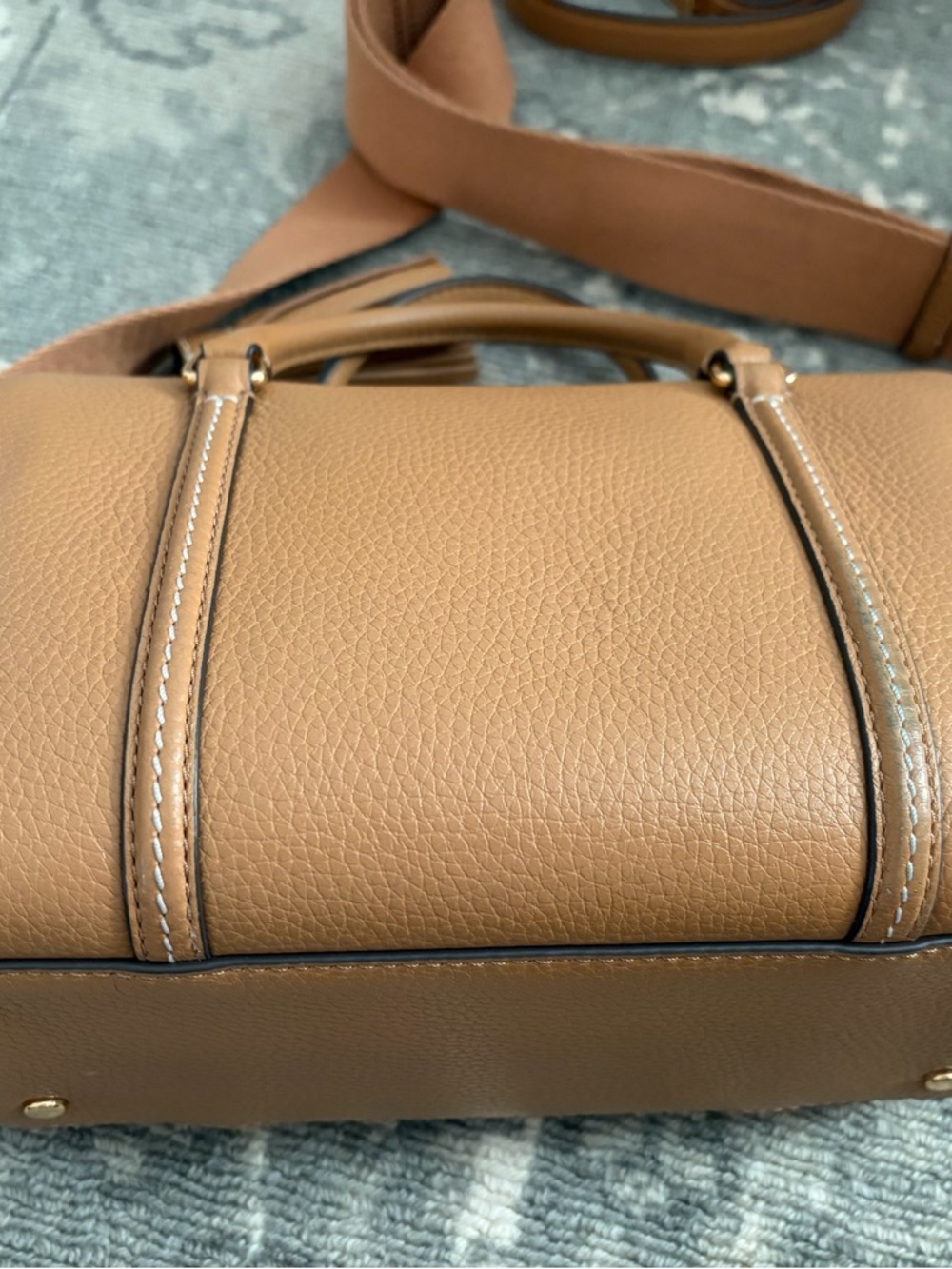 Tory Burch | Thea Satchel / Crossbody | Tiramisu - Picture 4 of 11